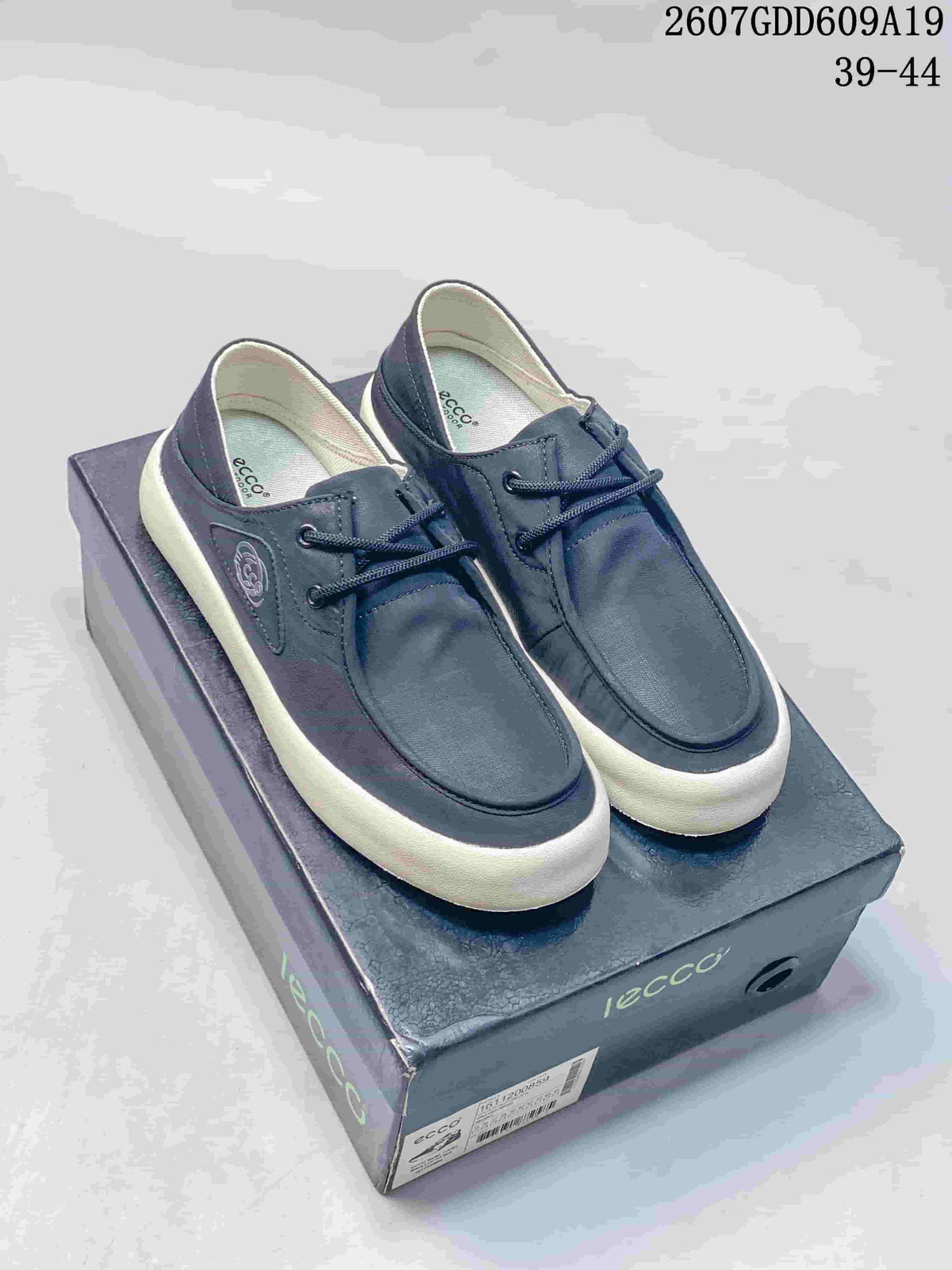 ECCO Navy Lace-Up Sneakers 2607GDD609A19