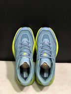 HOKA Speedgoat 5 Trail Running Shoes, Blue and Lime