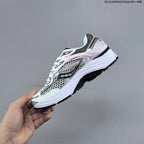 Saucony ProGrid Omni 9 Sneakers in White, Silver & Pink