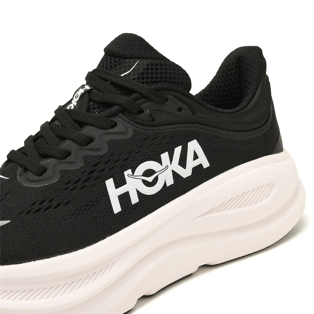 HOKA Bondi 9 Black White Running Shoes 1162011-BWHT