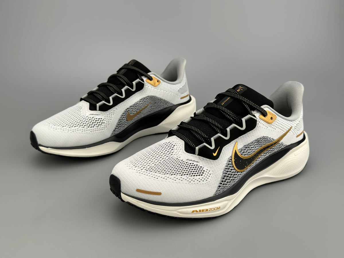 Nike Air Zoom Pegasus 41 White Black Metallic Gold HQ3220-100