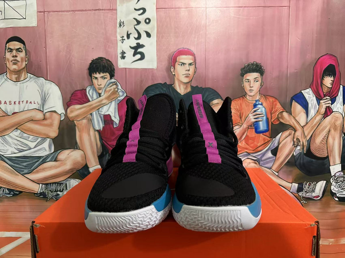 Nike Zoom Basketball Shoes Black Blue Pink