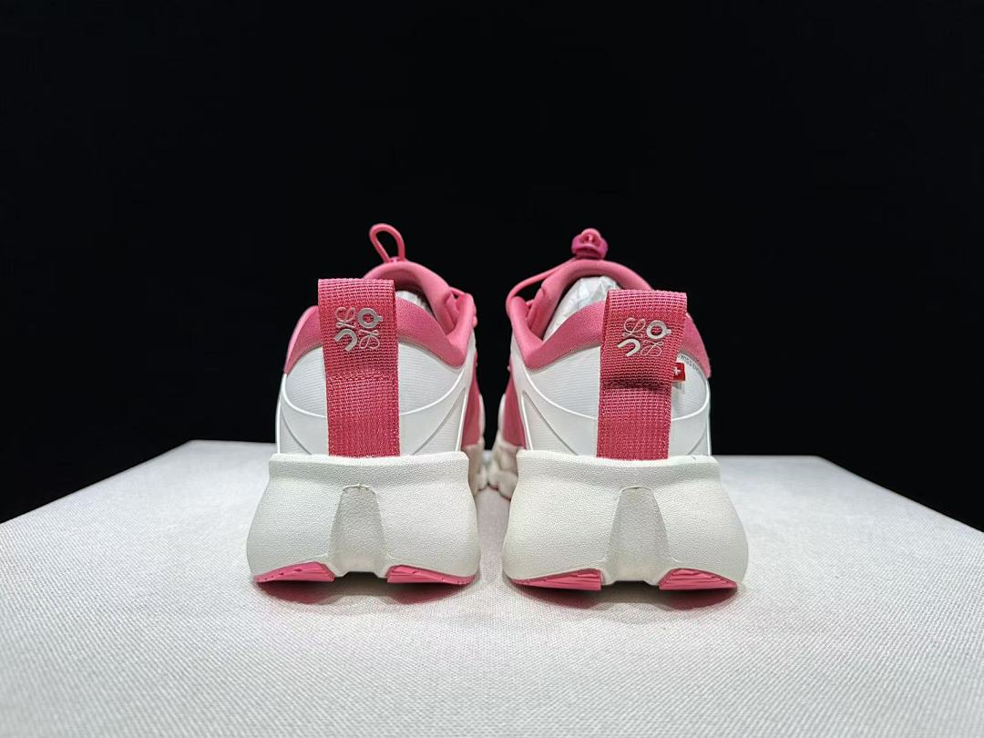 On x LOEWE Cloudventure 3.0 Sneakers White Peach Red
