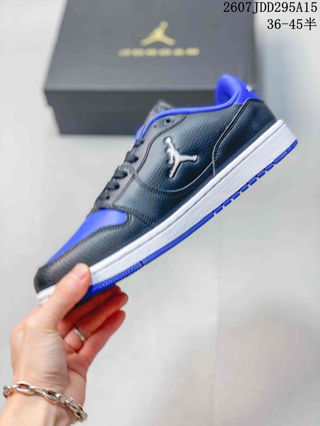 Jordan Air Jordan 1 Low Black Blue White Sneakers