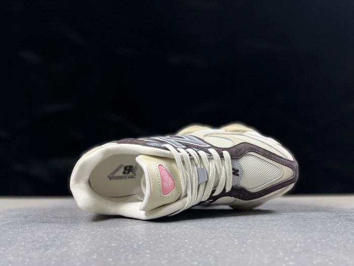 New Balance 9060FLP Sneakers in Cream and Grey