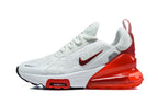 Nike Air Max 270 White and Red Sneakers