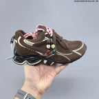 GG-CC G25X4391 Brown Platform Low-Top Sneakers