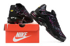 Nike Air Max Plus Black and Pink Graphic Sneakers