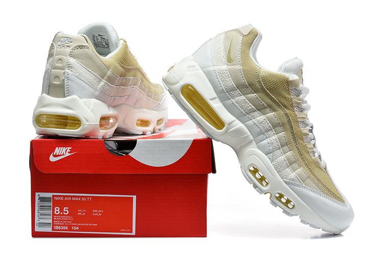 Nike Air Max 95 TT Sneakers, White and Gold