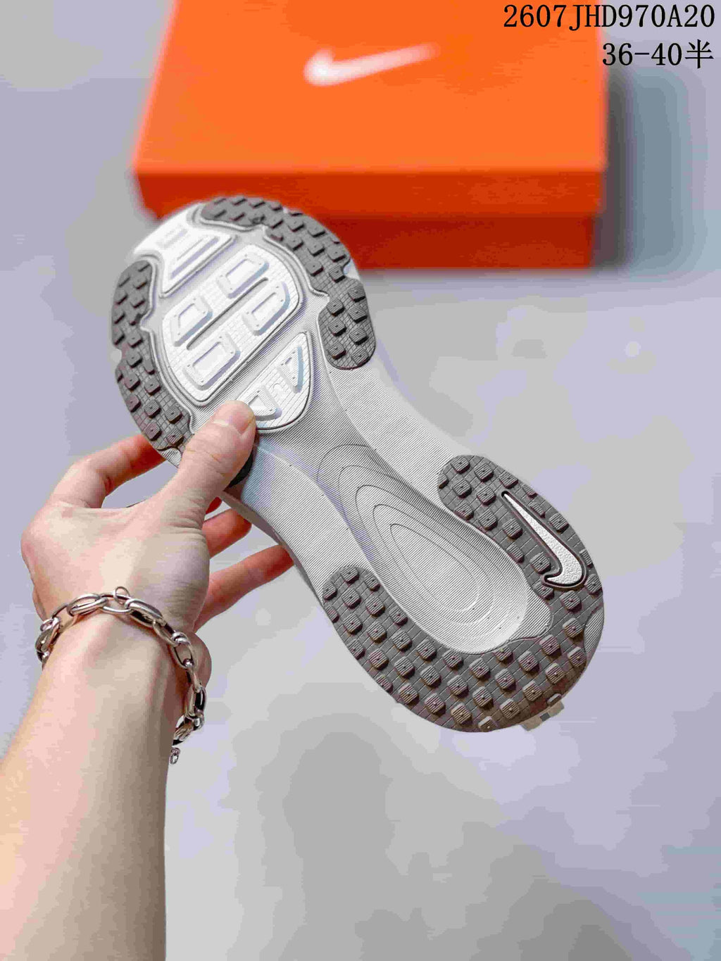 Nike Structure Plus Running Sneakers White Gray JHD970A20