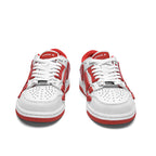 White and Red Low-Top Sneakers MFS003-124