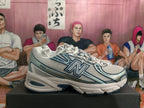 New Balance 740 White and Blue Sneakers