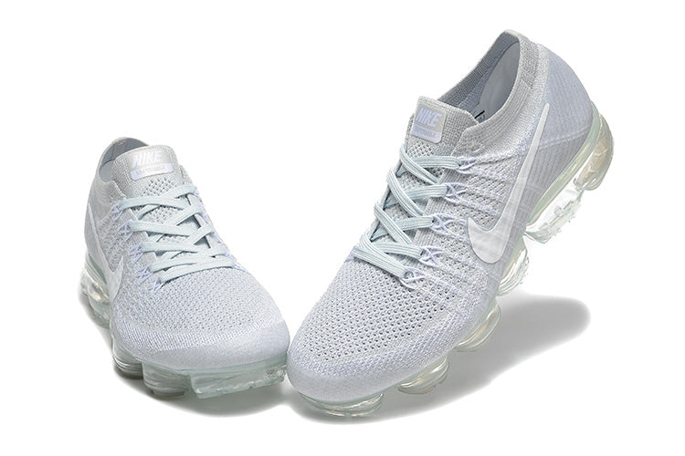 Nike Air VaporMax Flyknit White Grey Sneakers 849558-100
