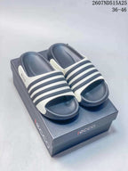 ECCO Men’s Slide Sandals Navy and White 2607ND515A25