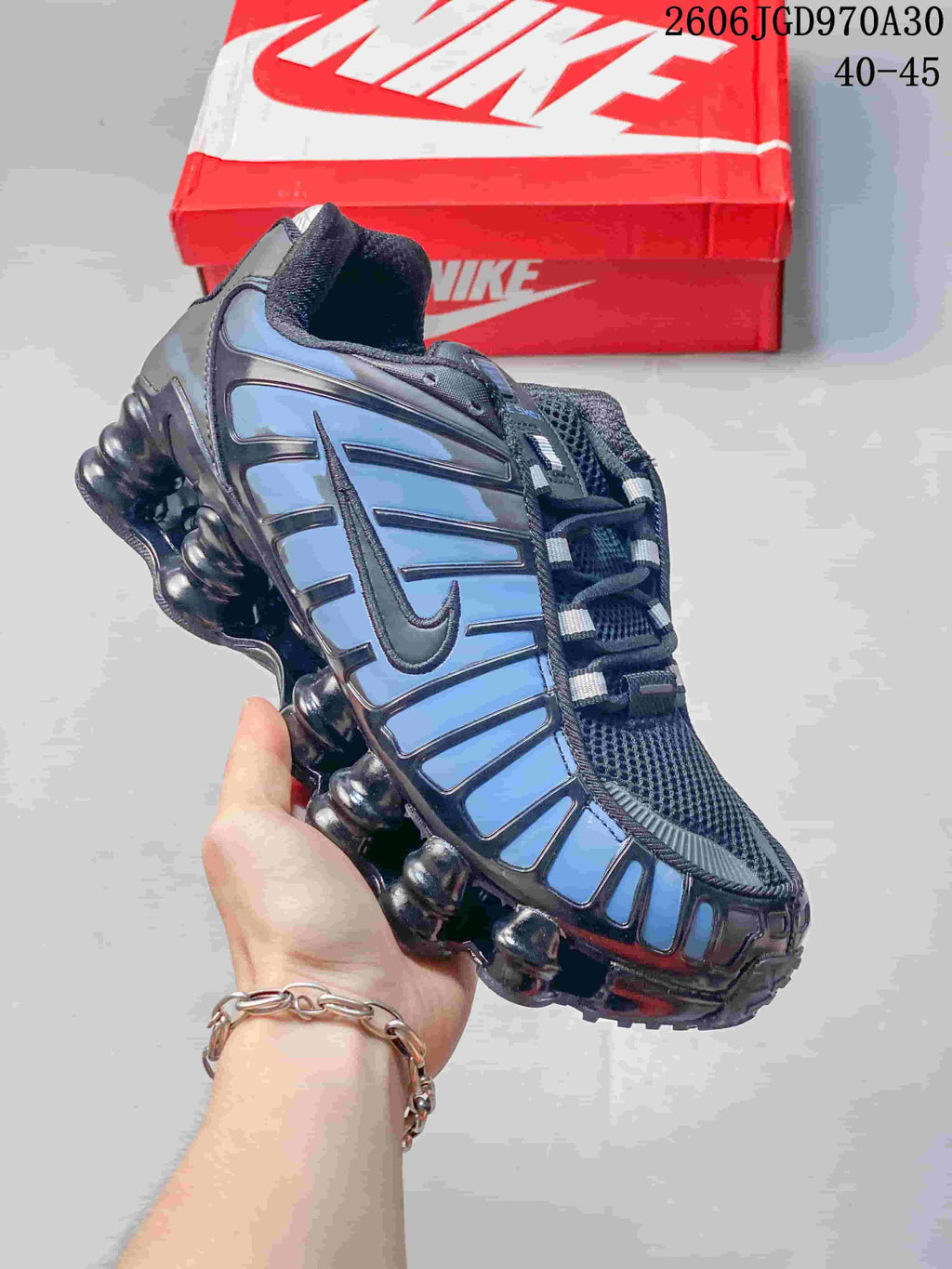 Nike Shox TL Sneakers in Black and Red CL0987-002