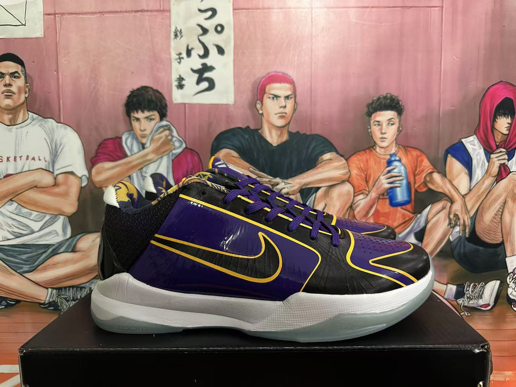 Nike Kobe Basketball Shoes Purple Black Gold