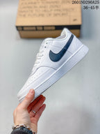 Nike Court Vision Low White Black Sneakers 2601ND290A25
