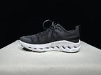 On Cloudsurfer Trail Black and White Trail Running Shoes