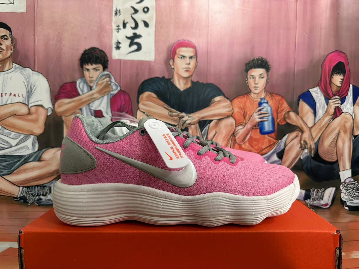 Nike Pink and Grey Low-Top Sneakers