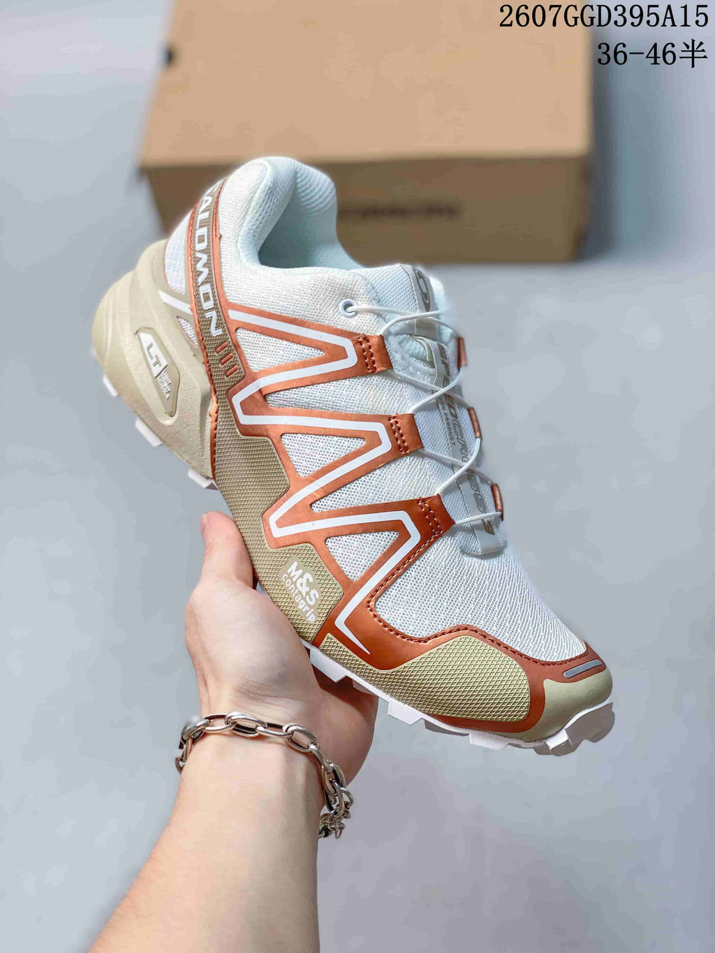 Salomon SPEEDCROSS 3 Trail Running Shoes White Bronze