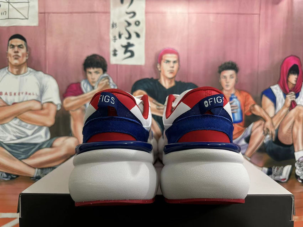 New Balance 3447 White Red Navy Sneakers