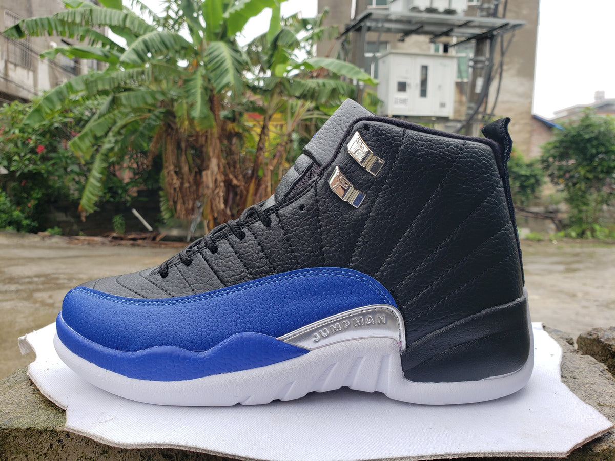Jordan Air Jordan 12 High-Top Sneakers Black Blue White