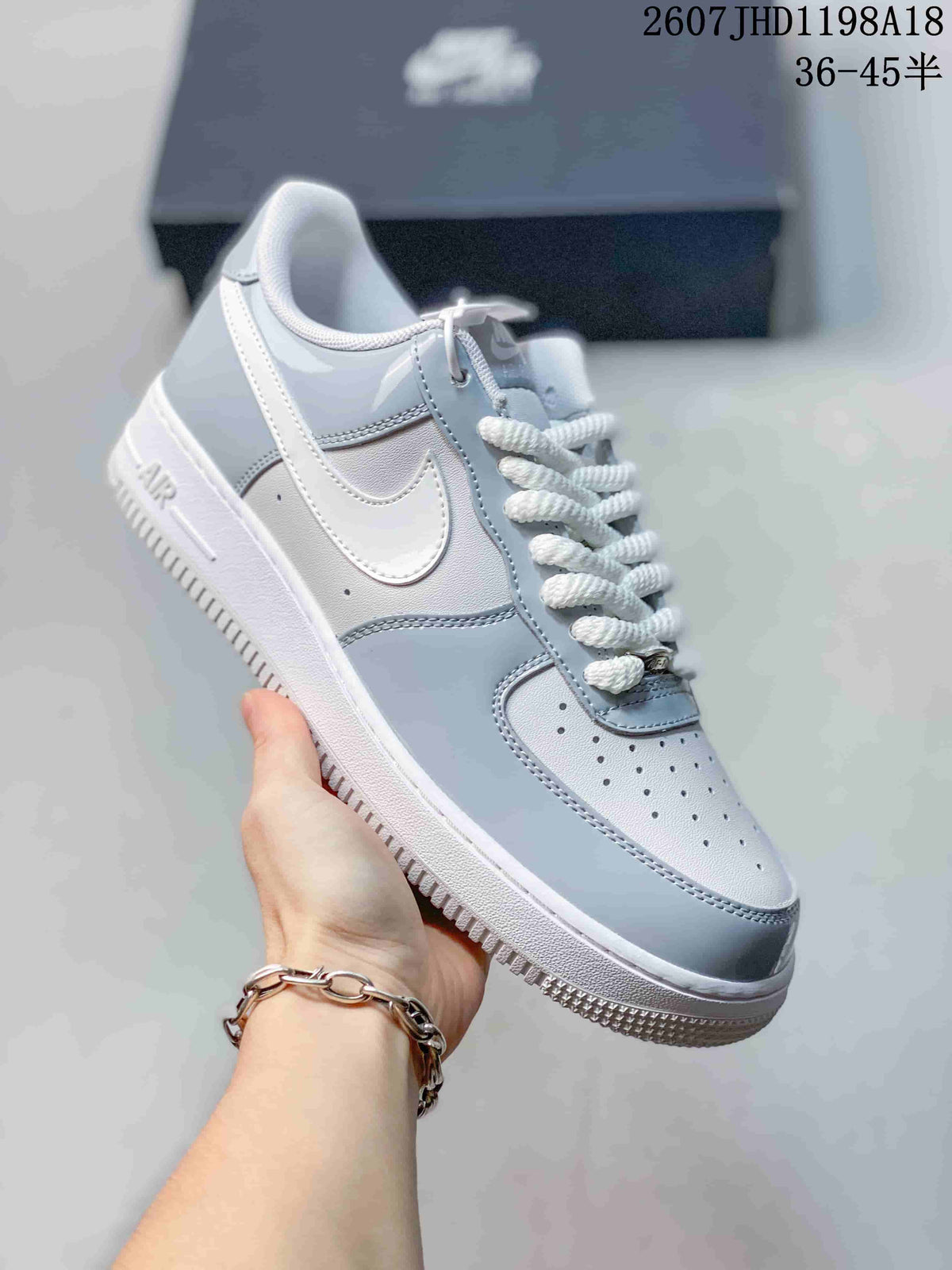 Nike Air Force 1 ’07 Low Gray White Sneakers 2607JHD1198A18