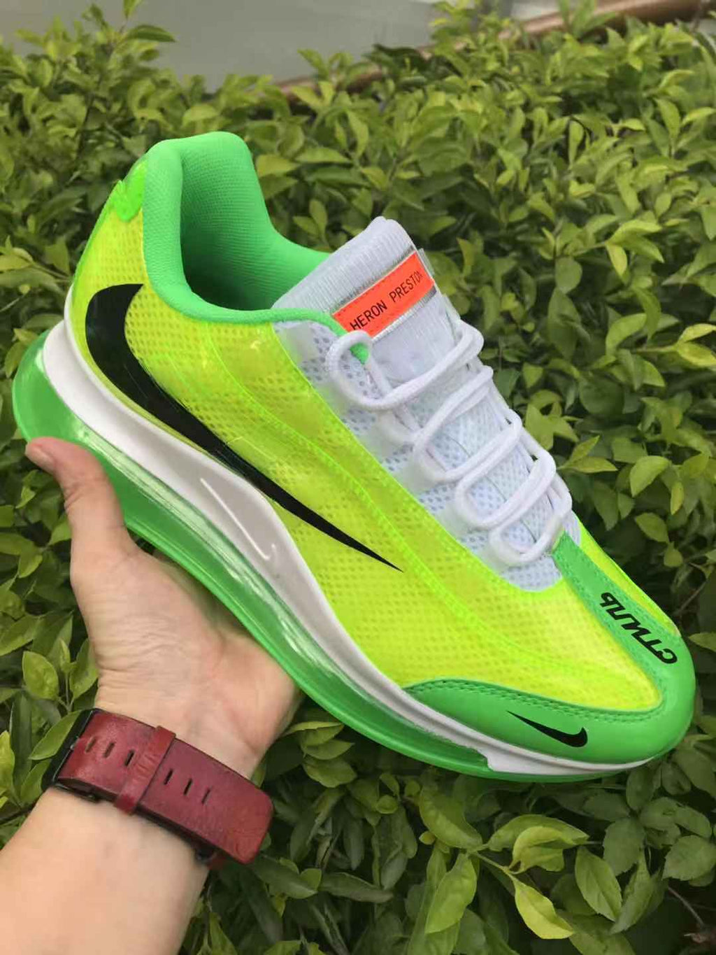 Nike Air Max 720 Heron Preston Sneakers Neon Green