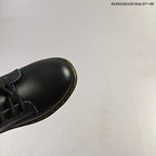 Dr. Martens 1460 Smooth Black Platform Lace-Up Boots