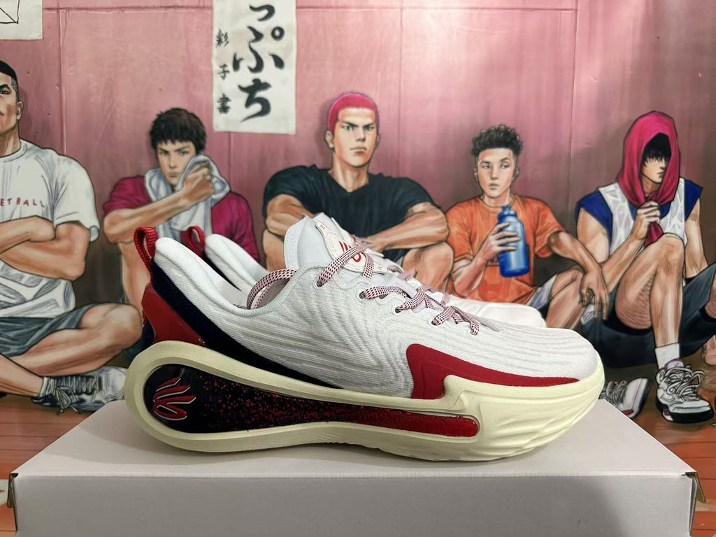 Nike LeBron Basketball Shoes White Black Red