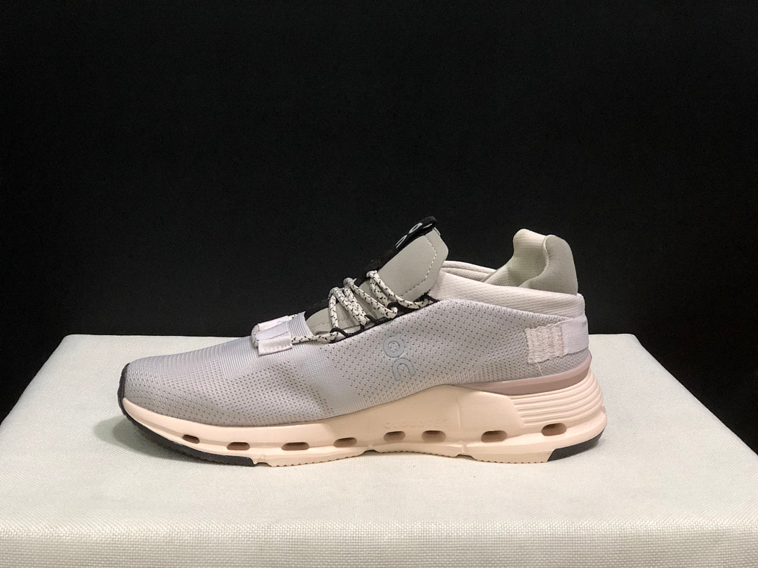 On Cloudnova 1 Sneakers in Sesame Gray
