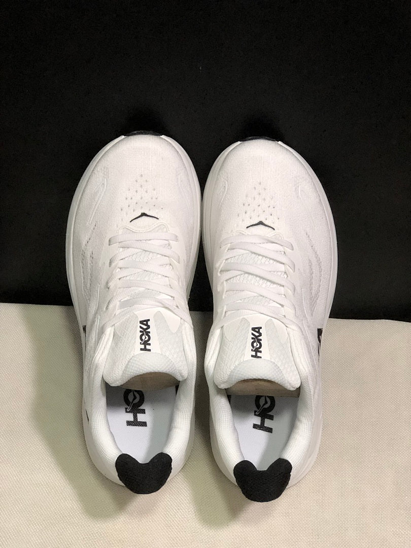 HOKA Clifton 10 White Running Shoes