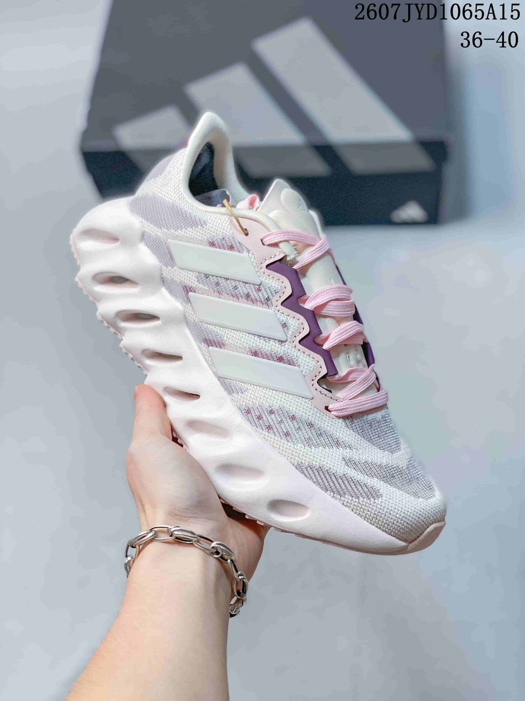 Adidas Alphabounce Switch Sneakers White Pink 2607JYD1065A15