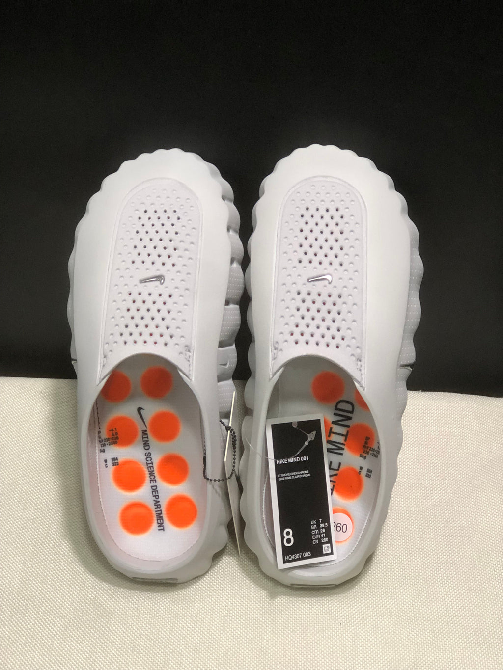 Nike Mind 001 Slides Light Smoke Grey/Chrome HQ4307-003