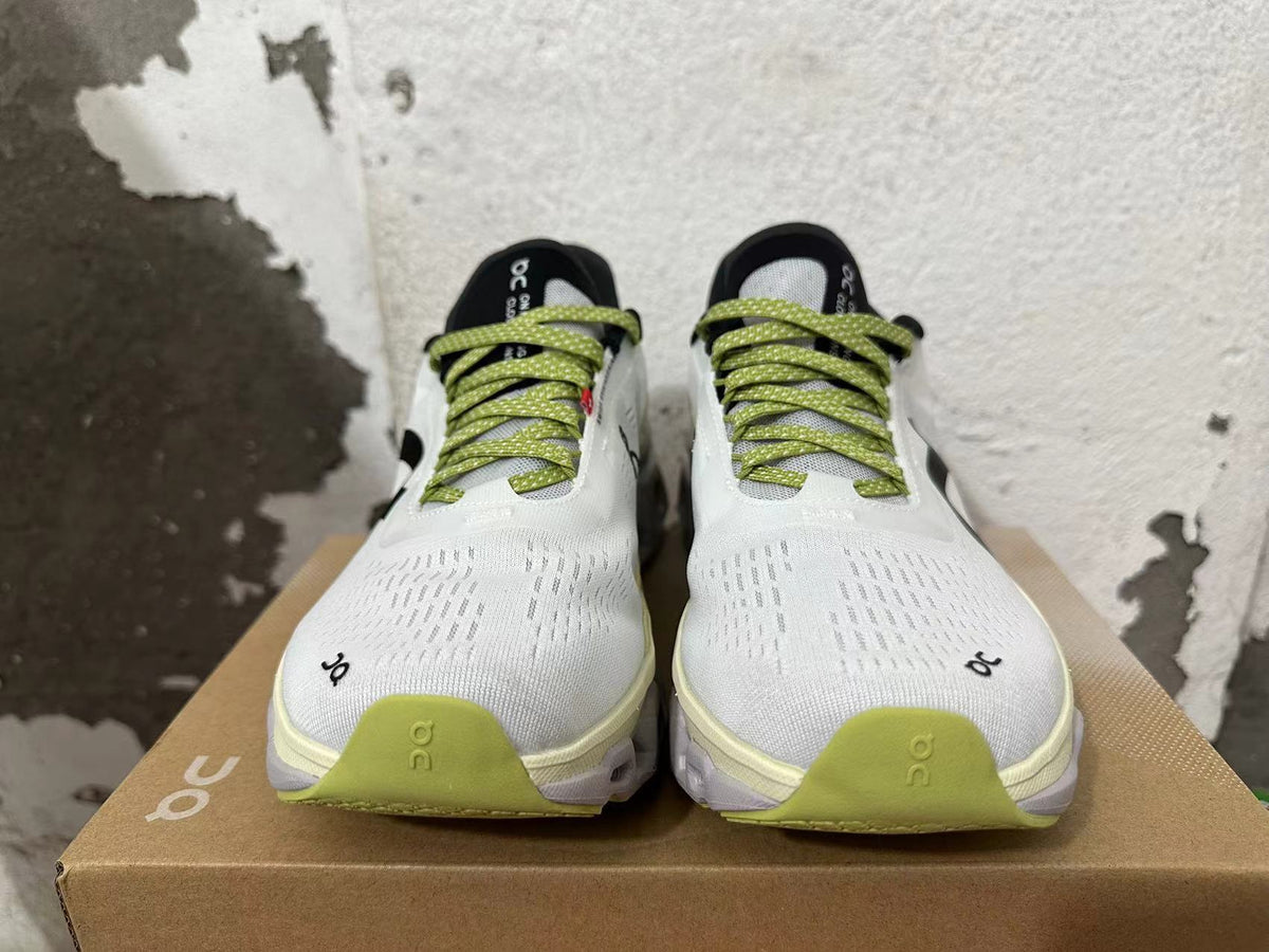 On Running Cloudmonster 2 Sneakers, White and Lime