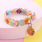 Adjustable Elegant Lace Pet Collar with Pendant