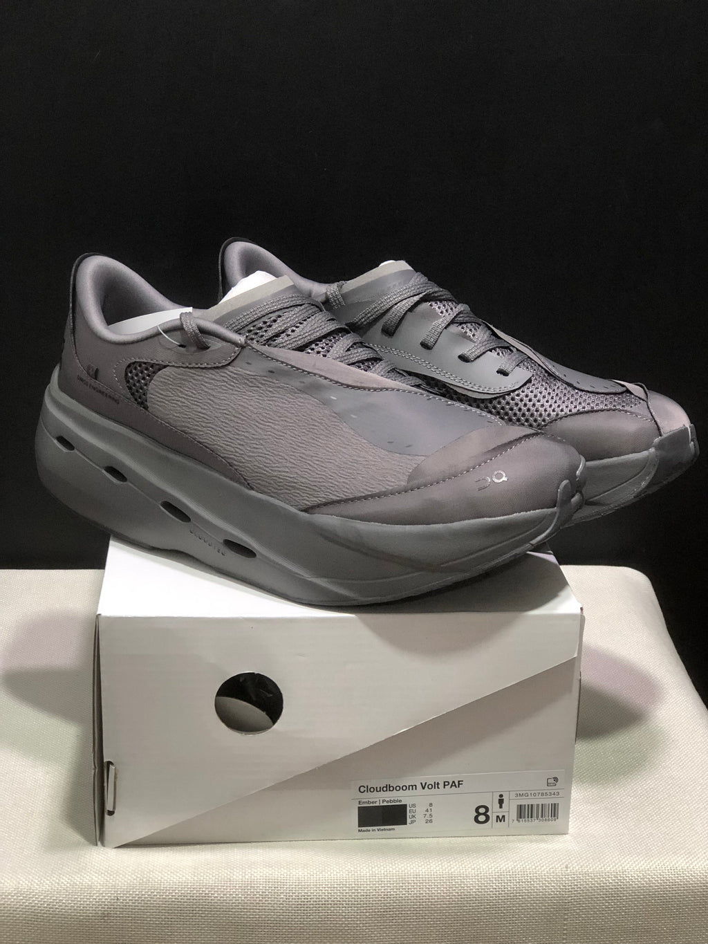 On Cloudboom Volt PAF Running Shoes in Ember/Pebble