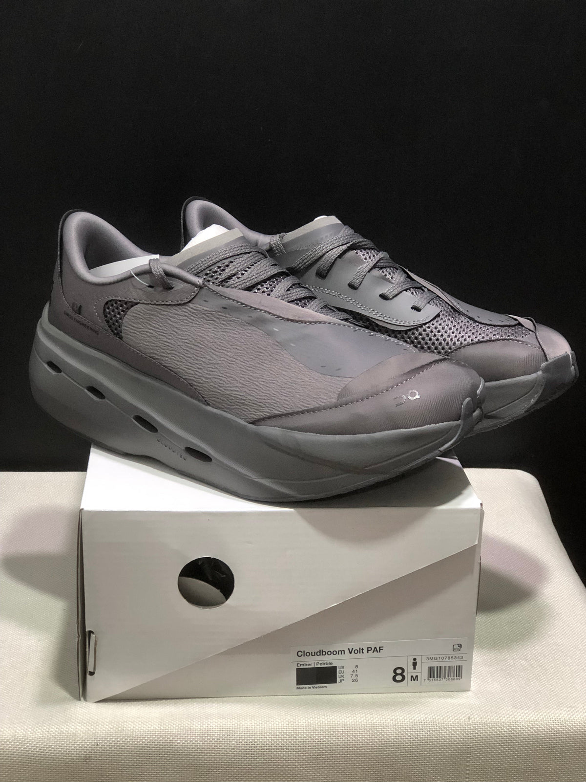 On Cloudboom Volt PAF Running Shoes in Ember/Pebble