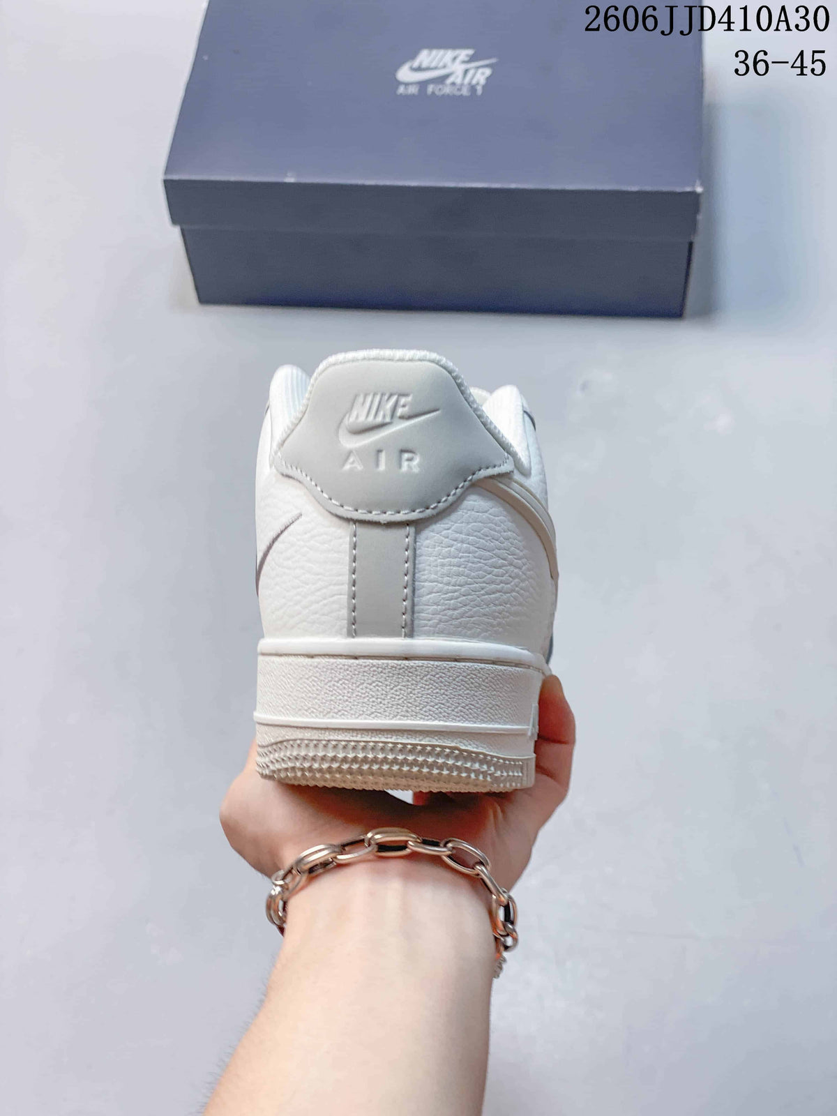 Nike Air Force 1 '07 Low Sneakers, White and Light Grey