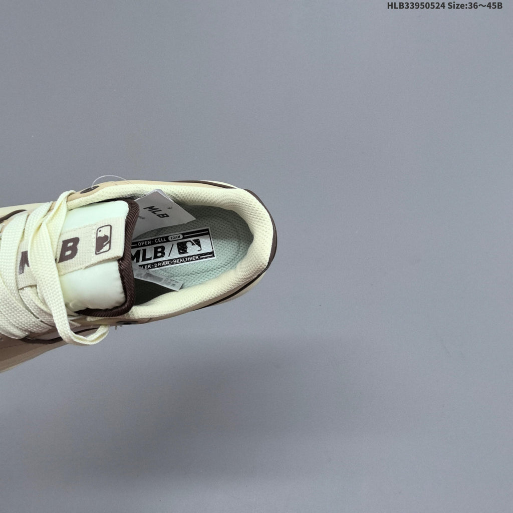MLB Chunky Liner Low-Top Sneakers, Beige and Cream