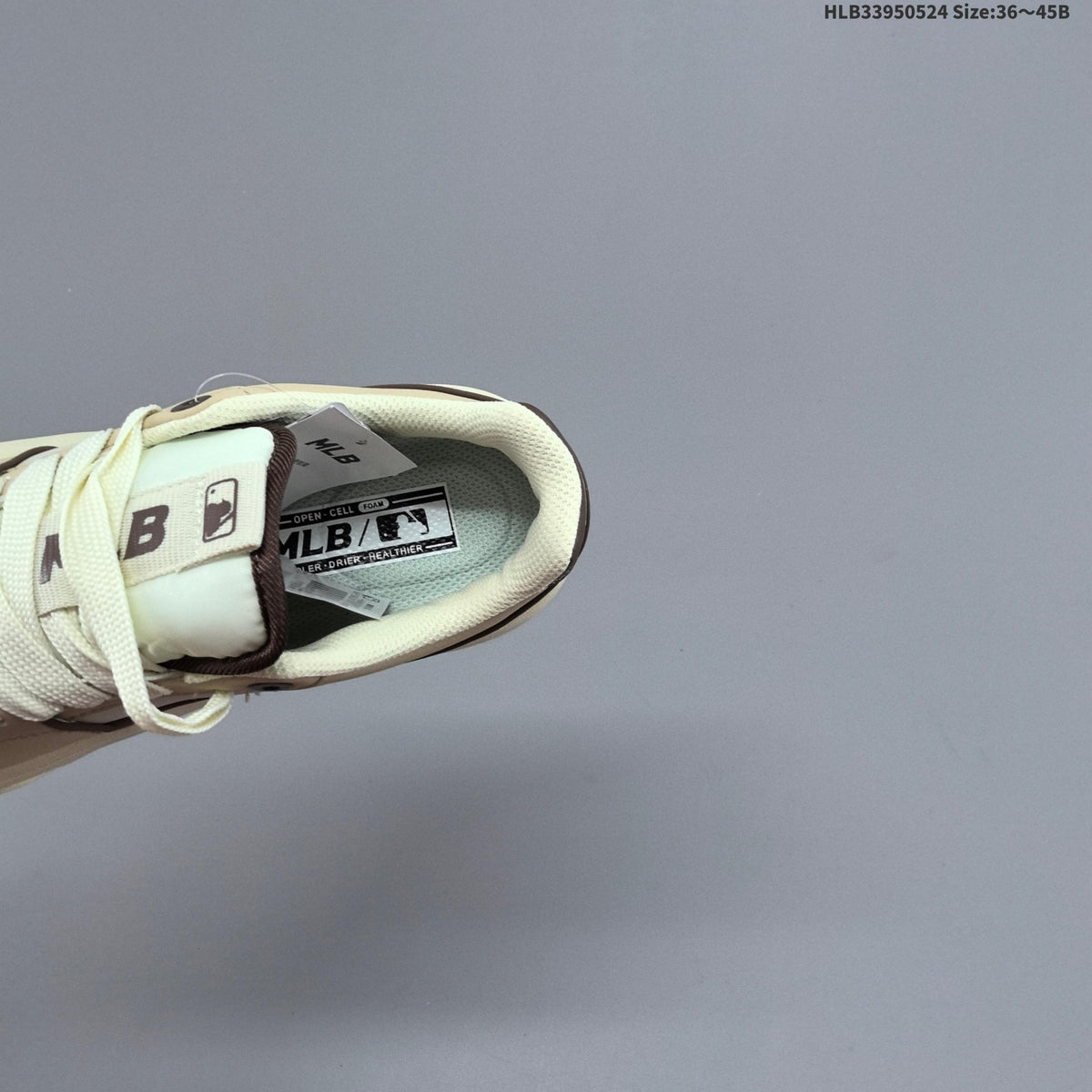 MLB Chunky Liner Low-Top Sneakers, Beige and Cream