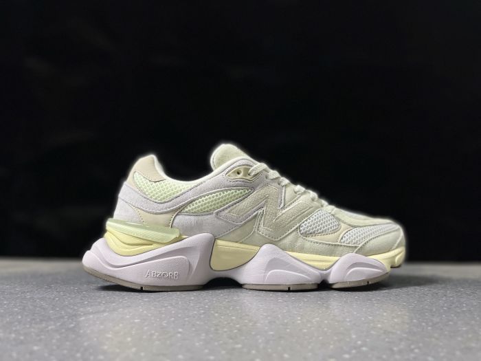 New Balance 9060 Sneakers in Cream and Pale Yellow U9060EEP
