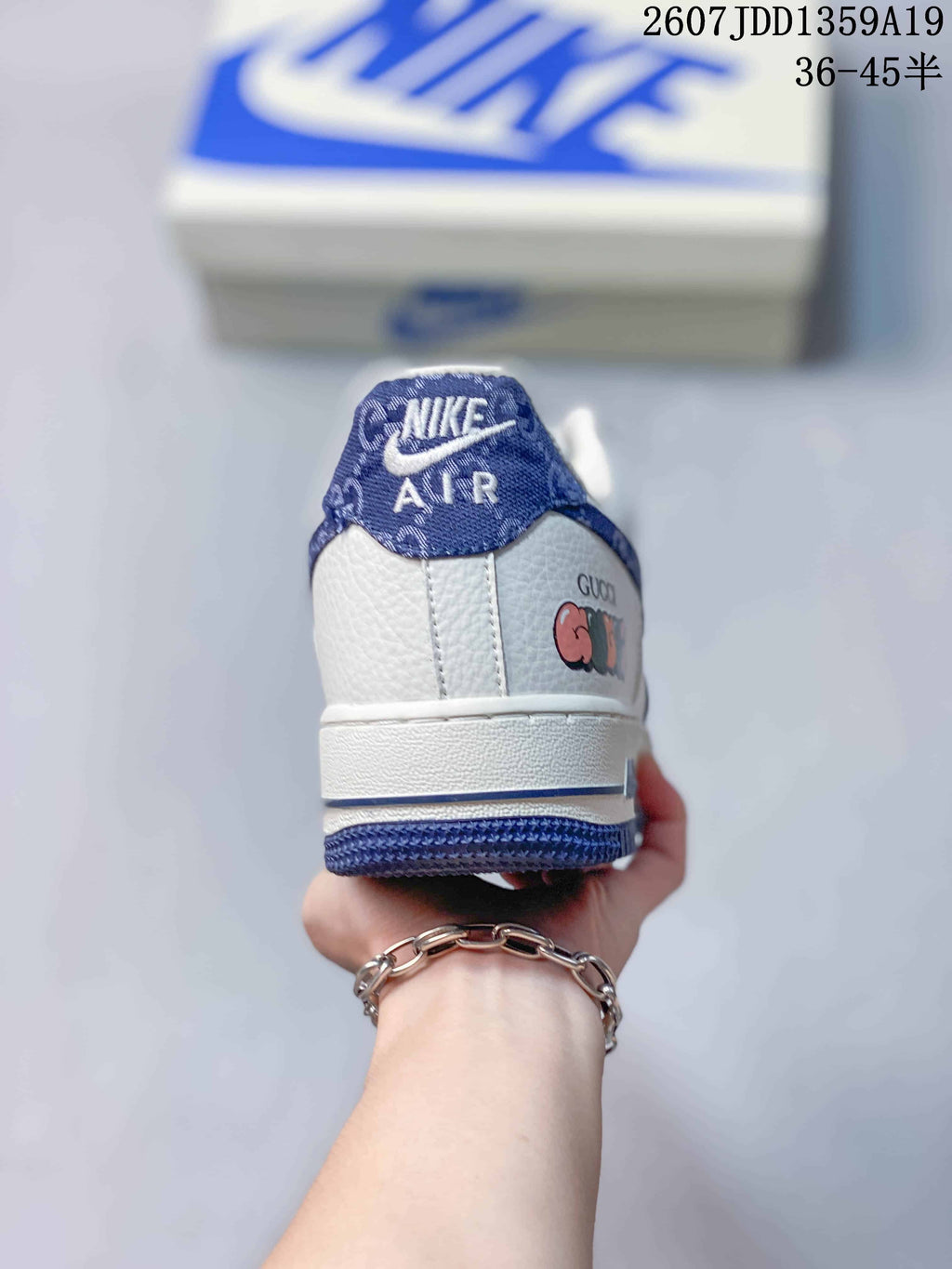 Nike Air Force 1 Low White Blue Sneakers JDD1359A19