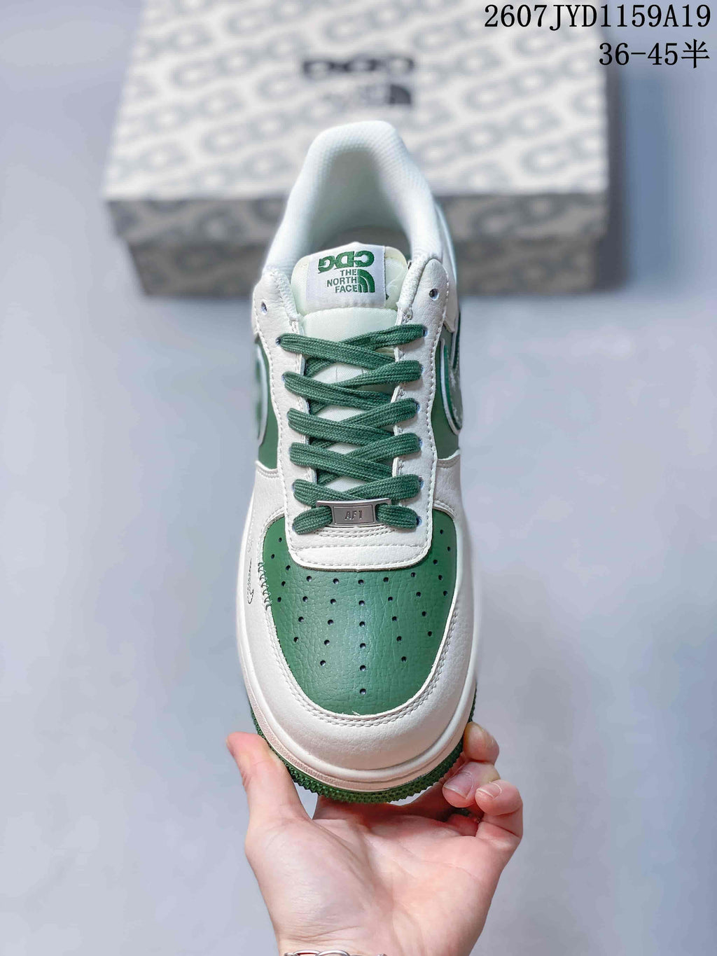 Nike Air Force 1 '07 Low White Green Sneakers 2607JYD1159A19