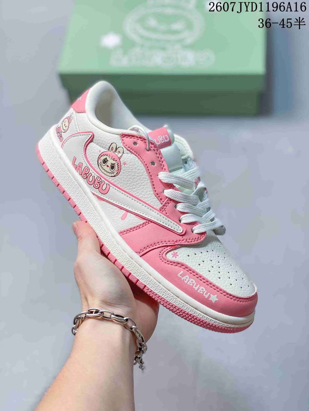Jordan Air Jordan Low Pink White Labubu Graphic Sneakers 2607JYD1196A16