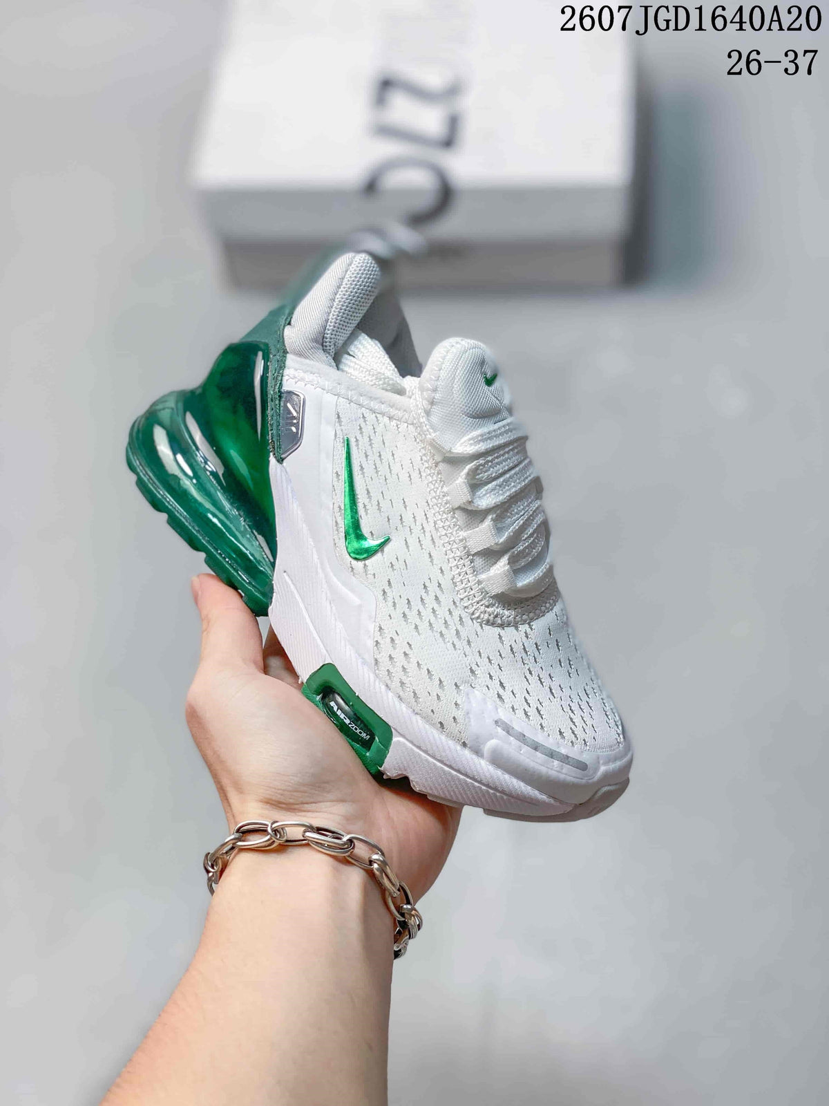 Nike Air Max 270 Kids' Sneakers White and Green