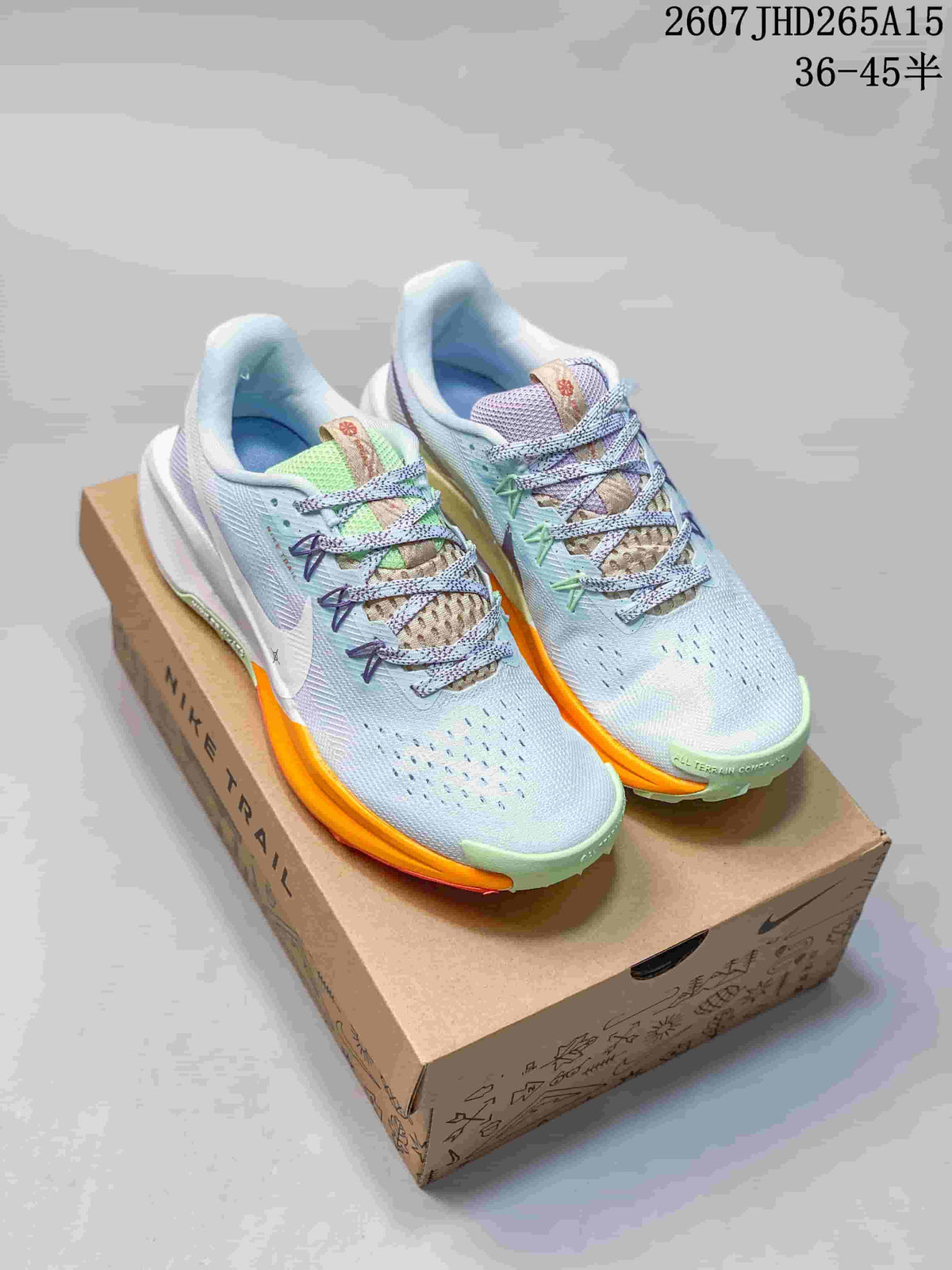 Nike Pegasus Trail 5 Trail Running Shoes Blue Lime Orange