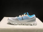 On Cloud 6 Push Sneakers in Blue, Gray and White