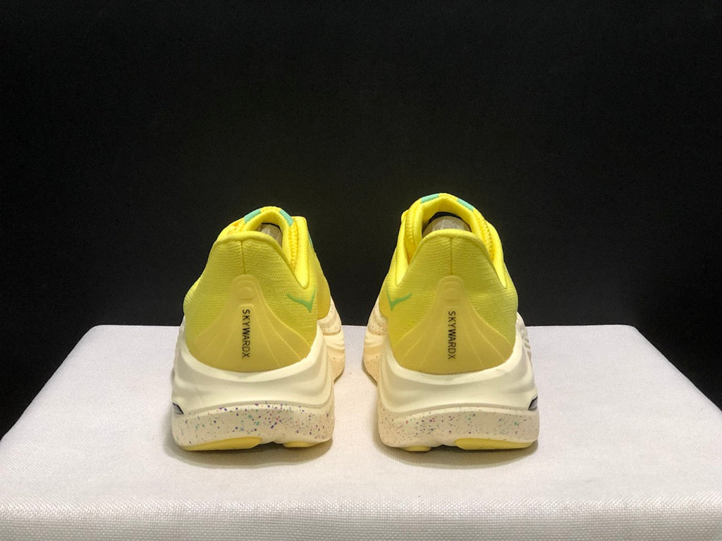 HOKA Skyward X Running Shoes in Yellow and Aqua