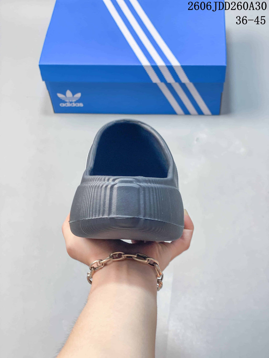 adidas adiFOM Superstar Mule Slides in Charcoal